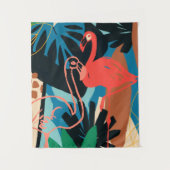 フラミンゴファンキー タペストリー (正面)