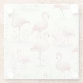 フラミンゴファンシー ガラスコースター (裏面)