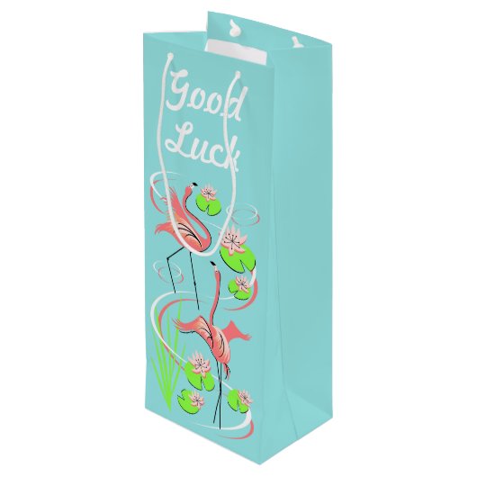 フラミンゴファンダンゴスリムデュオグッドラックワイン ワインギフトバッグ (裏面アングル)