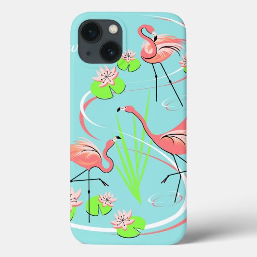 フラミンゴファンダンゴトリオ名iPadケース Case-Mate iPhoneケース (裏面)