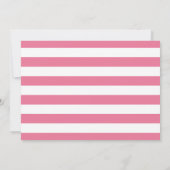 フラミンゴファースト誕生日招待状ガール 招待状 (裏面)