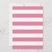 フラミンゴファースト誕生日招待状ガール 招待状 (裏面)