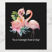 フラミンゴフィエスタ：プール&ビーチパーティー ワインラベル (シングルラベル)