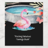 フラミンゴフィエスタ:プール&ビーチパーティー ワインラベル (シングルラベル)