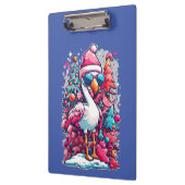 フラミンゴフェスティバルサンタハット&グラスクリステム クリップボード (左)