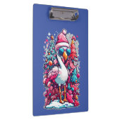 フラミンゴフェスティバルサンタハット&グラスクリステム クリップボード (右)