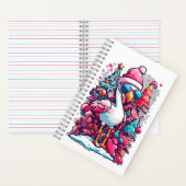 フラミンゴフェスティバルサンタハット&グラスクリステム ノートブック (内側)