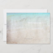 フラミンゴブルークリスマスフラットグリーティングカード シーズンカード (裏面)