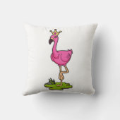 フラミンゴプリンセスと王冠 クッション (裏面)