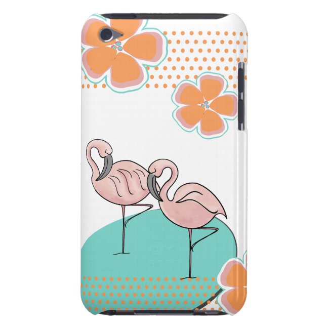 フラミンゴプールサイド Case-Mate iPod TOUCH ケース (裏面)