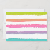 フラミンゴプールパーティの招待状トロピカルフラミンゴ 招待状 (裏面)