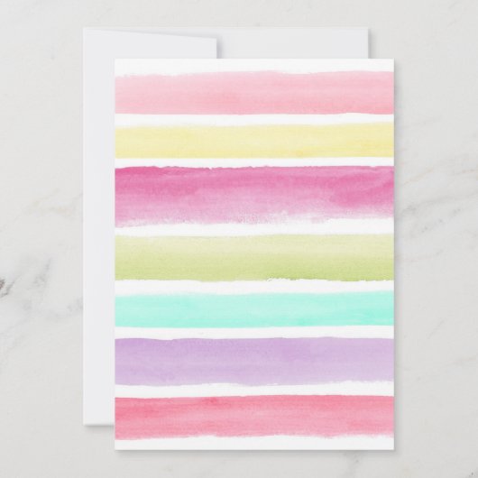 フラミンゴプールパーティの招待状トロピカルプールフロート 招待状 (裏面)