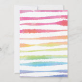 フラミンゴプールパーティーキッズガールバースデーパーティー 招待状 (裏面)