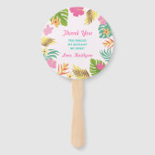 フラミンゴプールパーティーハンドファンフラミンゴパーティーの好意 ハンドファン (裏面)