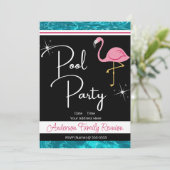 フラミンゴプールパーティーファミリー懇親会招待状 招待状 (スタンド正面)