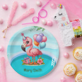 フラミンゴプールパーティー! ペーパープレート (パーティー)