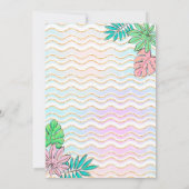 フラミンゴプールパーティー 招待状 (裏面)