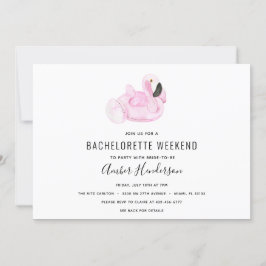 フラミンゴプールフロートバチェロレッテの旅程 招待状