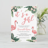 フラミンゴベイビーシャワー 招待状 (スタンド正面)