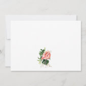 フラミンゴベビーシャワー招待状(パーム葉付) 招待状 (裏面)