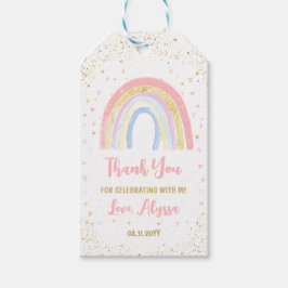 フラミンゴペネアップル熱帯誕生日ありがとう ギフトタグ