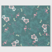 フラミンゴホリデーラッピング紙 ラッピングペーパー (フラット)