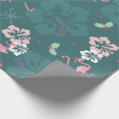 フラミンゴホリデーラッピング紙 ラッピングペーパー (角)
