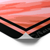 フラミンゴポーズ40x60アートポスター – その他のサイズも ポスター (角)