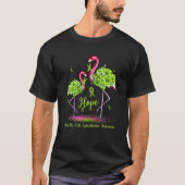 フラミンゴマントル細胞リンパ腫認識度 Tシャツ (正面)