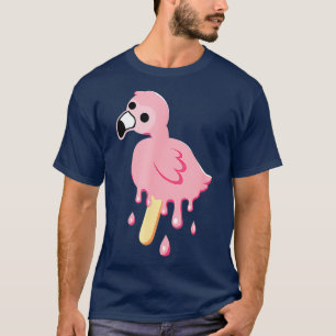 フラミンゴマーチマーフリンフラム鳥ポプシクル Tシャツ