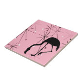 フラミンゴミッドセンチュリーモダンアトミックスターバスト タイル (側面)