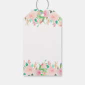 フラミンゴメッセージカード ギフトタグ (裏面)