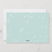 フラミンゴメリークリスマスメッセージフラットホリデーカード シーズンカード (裏面)