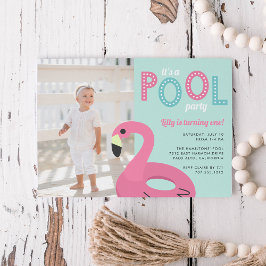 フラミンゴモダン |誕生日パーティーの招待 招待状