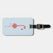 フラミンゴヨガ ラゲッジタグ (正面横)