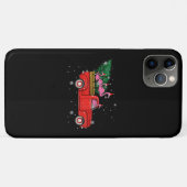 フラミンゴライディングレッドトラッククリスマスサンタハットクリスマス Case-Mate iPhoneケース (裏面(横))