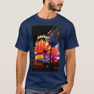 フラミンゴラスベガスホテルネオンシンボルや象徴アメリカ Tシャツ