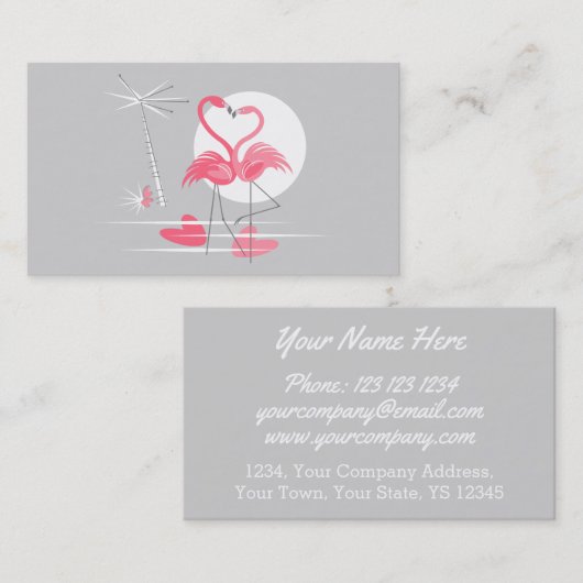フラミンゴラブの名刺 名刺 (正面/裏面)