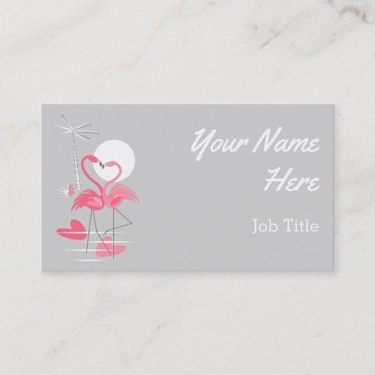 フラミンゴラブスリムサイド名刺 名刺 (正面)