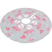 フラミンゴラブツリースカート ブラッシュドポリエステルツリースカート (アングル)