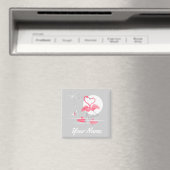フラミンゴラブネーム磁石広場 マグネット (インサイチュ (食洗機))