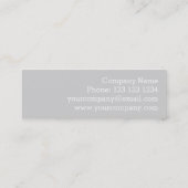 フラミンゴラブビジネスカードサイド文字ミニ スキニー名刺 (裏面)