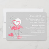 フラミンゴラブランドスケープ両面文字 招待状 (裏面)