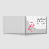 フラミンゴラブラージムーンネームデイトゲストブック ゲストブック (全面)