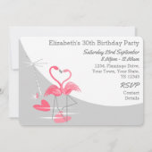 フラミンゴラブラージムーンパーティー 招待状 (裏面)