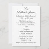 フラミンゴラブラージムーンブライダルシャワー縦 招待状 (裏面)