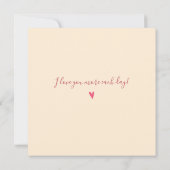 フラミンゴラブヴァレンティーンズフラットカード (裏面)