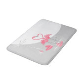 フラミンゴラブ大月風呂マット バスマット (アングル)