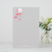 フラミンゴラブ文字文具 便箋 (スタンド正面)