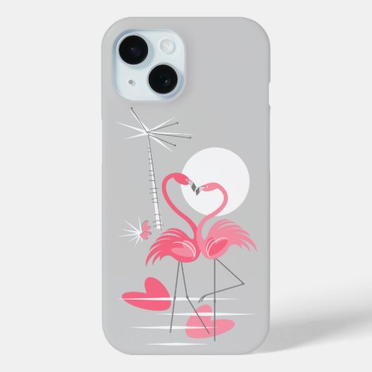 フラミンゴラブiPhoneケース Case-Mate iPhoneケース (裏面)